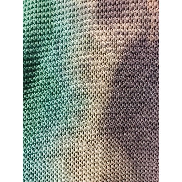 Eddie Bauer Vintage Womens Large Blue Swirl Dye Knit Sweater - Picture 2 of 5